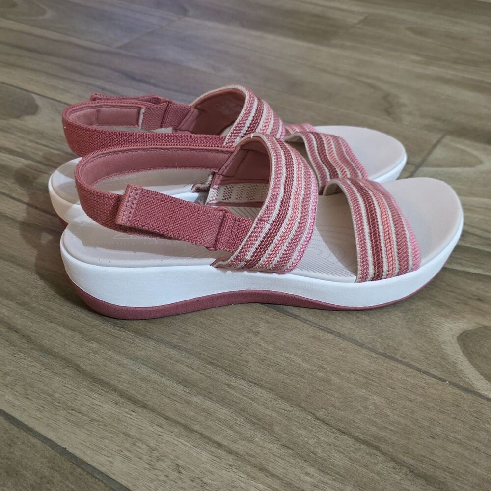Clarks Cloudsteppers Arla Stroll Sandals Womens Size 10 Dusty Rose Pink Comfort